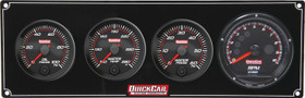 Quickcar Racing Products Redline 3-1 Gauge Panel Op/Wt/Wp W/Recall Tach 69-3046