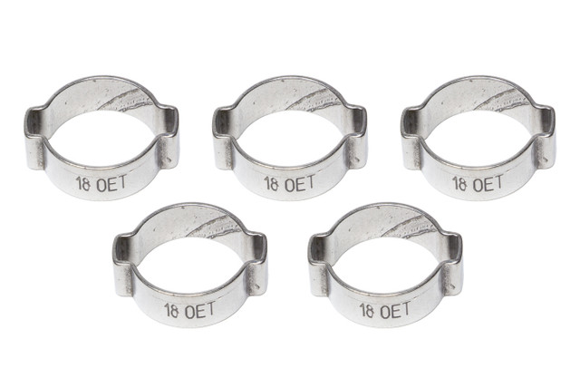Earls 3/8 Vapor Guard Hose Clamp - Crimp Type 2-Ear 750012Erl