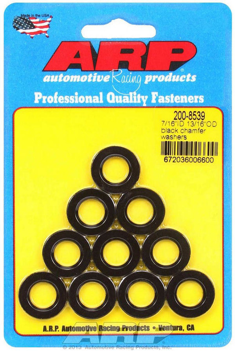 Arp Black Washers - 7/16 Id X 13/16 Od (10) 200-8539