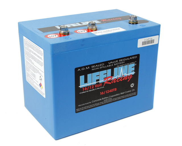 Lifeline Battery 16 Volt 3 Post Battery LL-16/1240TB Lifeline Battery 16 Volt 3 Post Battery LL-16/1240TB