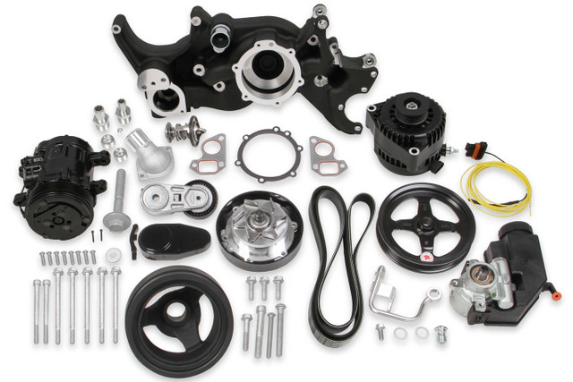 Holley Ls Mid-Mount Complete Engine Accessory System 20-185Bk