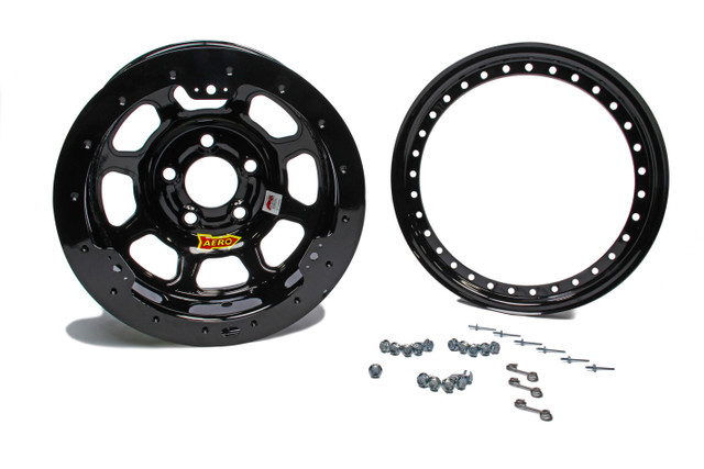 Aero Race Wheels 13X7 3In. 4.25 Black Beadlock 33-174230B