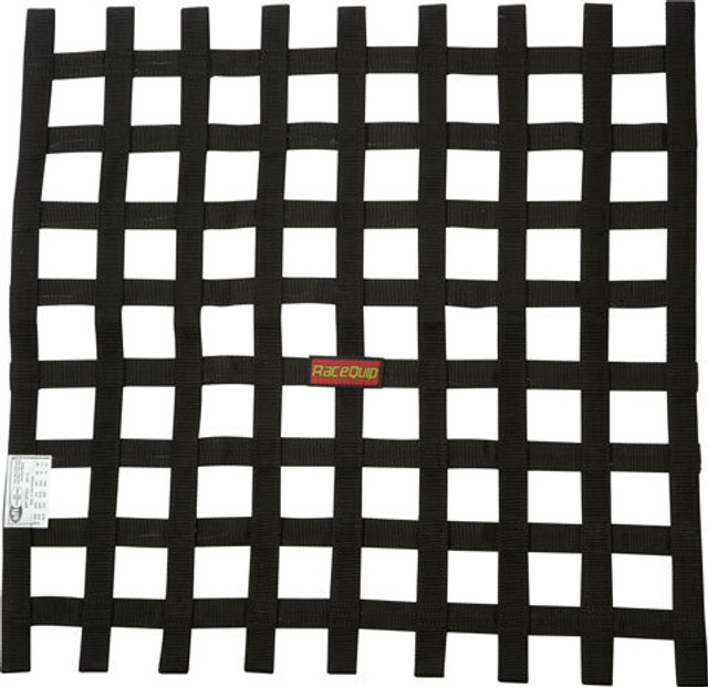 Racequip Ribbon Net 24X24 Sfi Black 726009 Racequip Ribbon Net 24X24 Sfi Black 726009