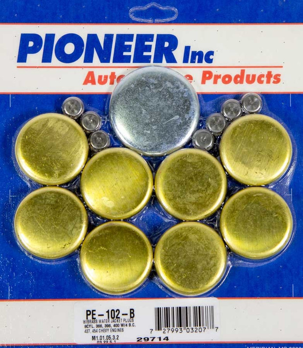 Pioneer 454 Chevy Freeze Plug Kit - Brass Pe-102-B