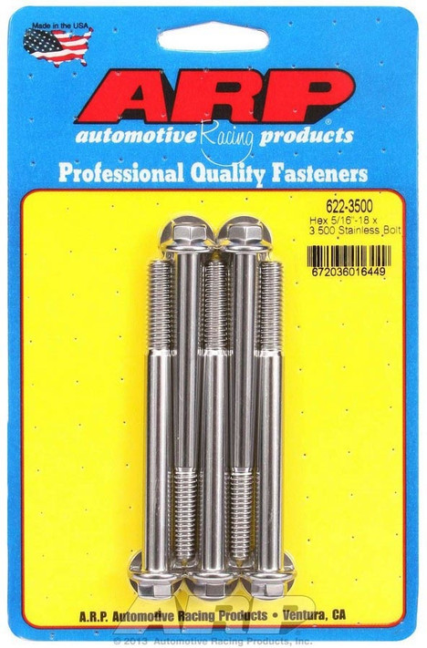 Arp S/S Bolt Kit - 6Pt. (5) 5/16-18 X 3.500 622-3500