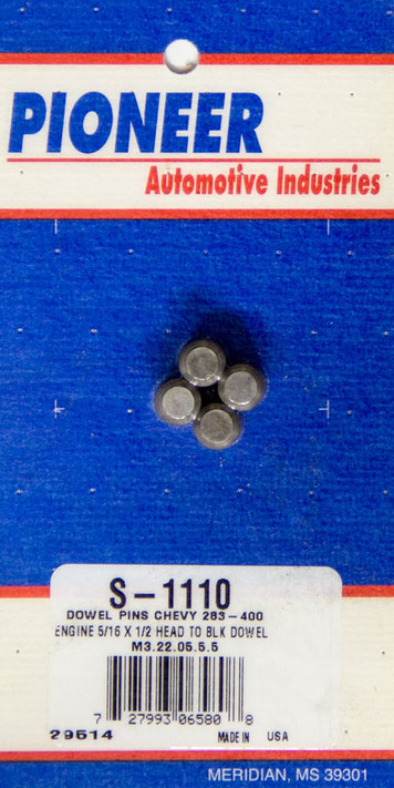 Pioneer Sbc Dowel Pin Kit (4) S-1110