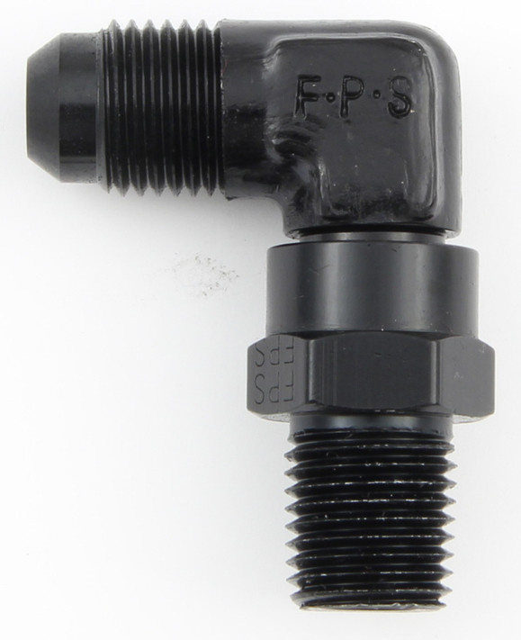 Fragola #10 X 1/2 Mpt 90 Deg Swivel Adapter Black 499110-Bl Fragola #10 X 1/2 Mpt 90 Deg Swivel Adapter Black 499110-Bl