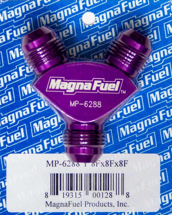 Magnafuel/Magnaflow Fuel Systems Y-Fitting - 3 #8An Mp-6288 Magnafuel/Magnaflow Fuel Systems Y-Fitting - 3 #8An Mp-6288