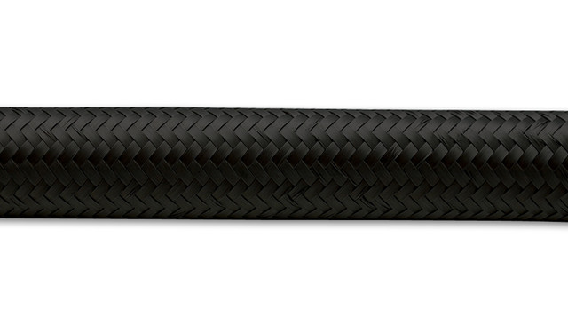 Vibrant Performance 10Ft Roll -6 Black Nylon Braided Flex Hose 11966
