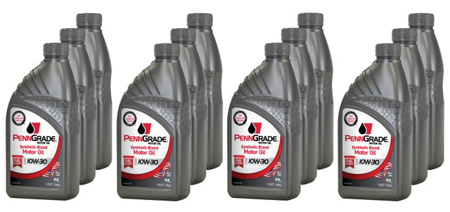 Penngrade Motor Oil Penngrade Syn Blend 10W 30 Case 12 X 1 Quart 62736