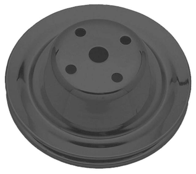 Trans-Dapt Sbc Lwp Water Pump Pulley 1 Groove Black 8604