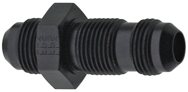 Fragola Str Bulkhead Fitting #4 Black 483204-Bl