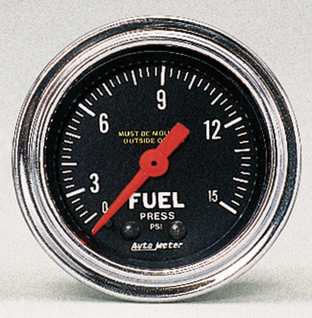 Autometer 0-15 Fuel Pressure Gauge 2411 Autometer 0-15 Fuel Pressure Gauge 2411