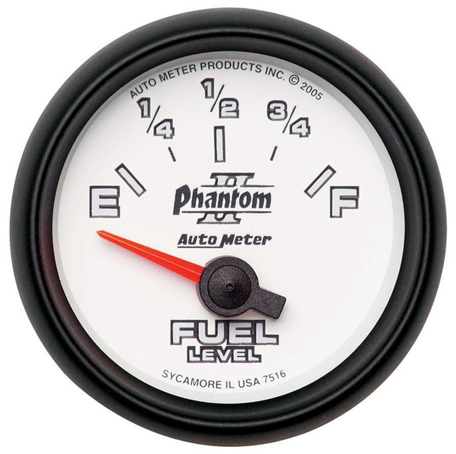 Autometer 2-1/16In P/S Ii Fuel Level Gauge 240-33Ohms 7516
