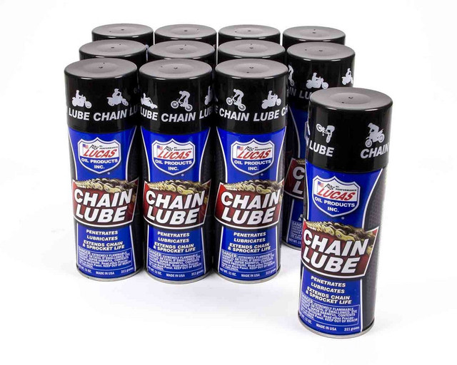 Lucas Oil Chain Lube Aerosol 12X11 Ounce 10393