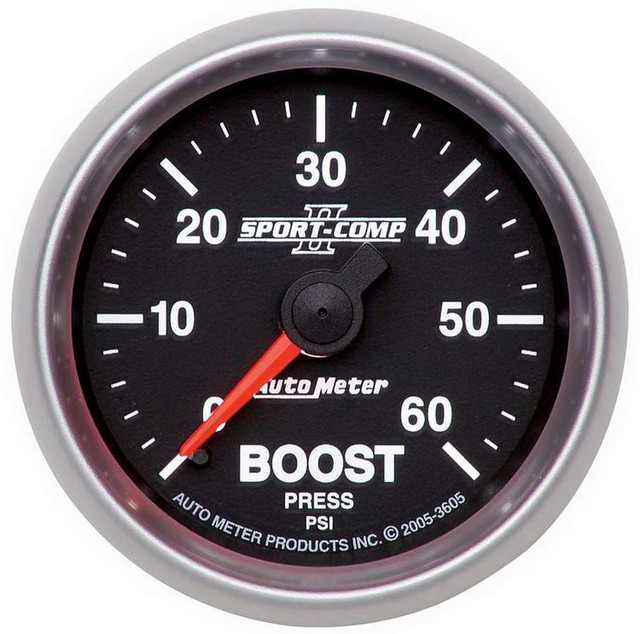 Autometer 2-1/16In S/C Ii Boost Gauge 0-60Psi 3605