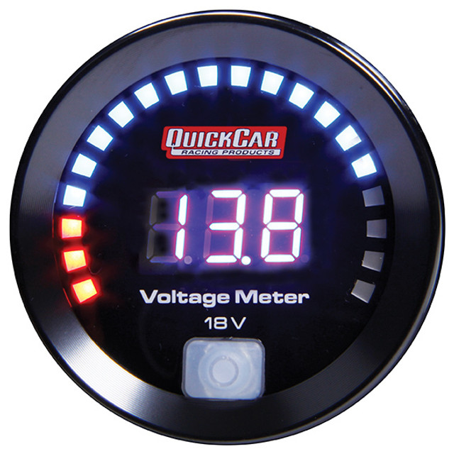 Quickcar Racing Products Digital Volt Gauge 8-18  67-007