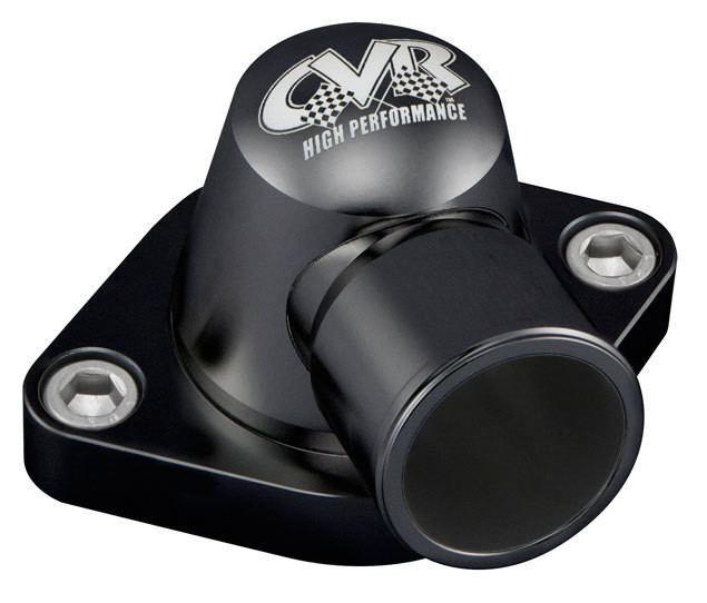 Cvr Performance Thermostat Housing 360-Deg Swivel Black Tsh8Bk
