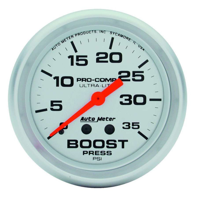 Autometer 2-5/8In Ultra-Lite 0-35 Boost Gauge 4404