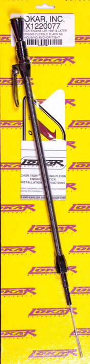 Lokar Locking Engine Dipstick Black Gm 97- Ls1 X1220077