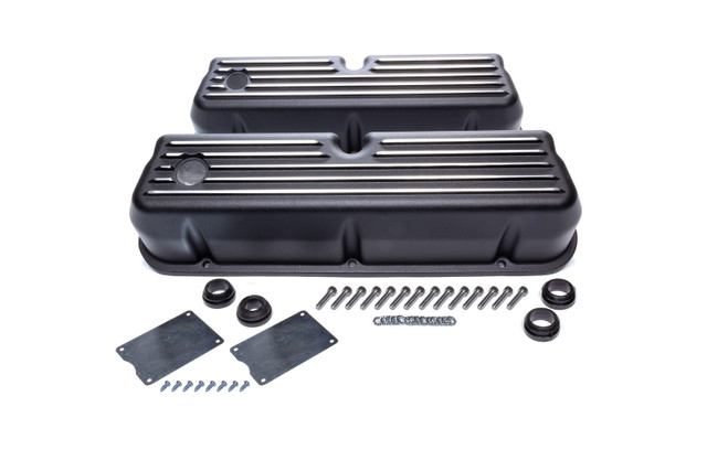 Racing Power Co-Packaged Black Aluminim Valve Covers Ford Sbf Tall R6175Bk