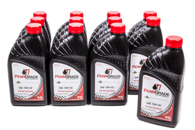 Penngrade Motor Oil 15W40 Racing Oil Cs/12Qt Partial Synthetic 71586