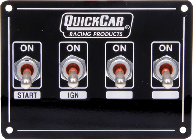Quickcar Racing Products Ignition Panel Extreme 4 Switch Single Ignition 50-7431