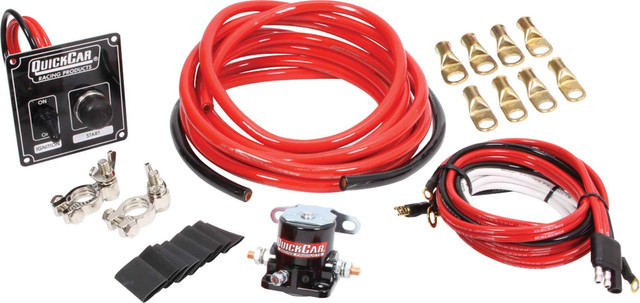 Quickcar Racing Products Wiring Kit 4 Gauge W/O Disconnect W/50-802 Ign 50-836