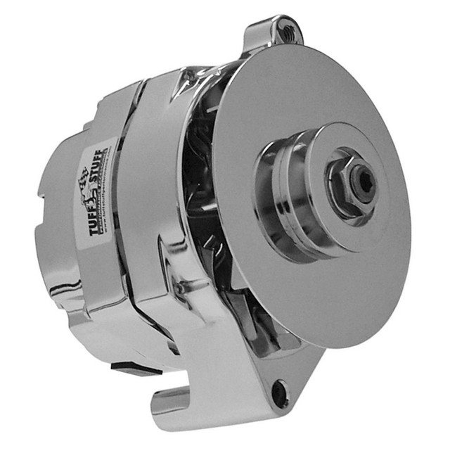 Tuff-Stuff Ford Alternator Chrome 1 Wire 1 Groove Pulley 7068Rd