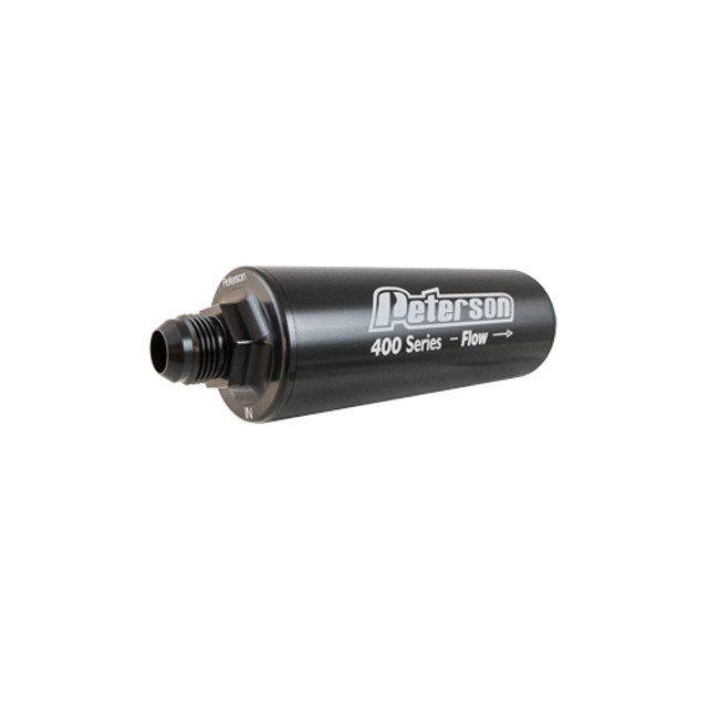 Peterson Fluid -12 Inline Fuel Filter 45 Mic W/ 10An Acc. Port 09-1477
