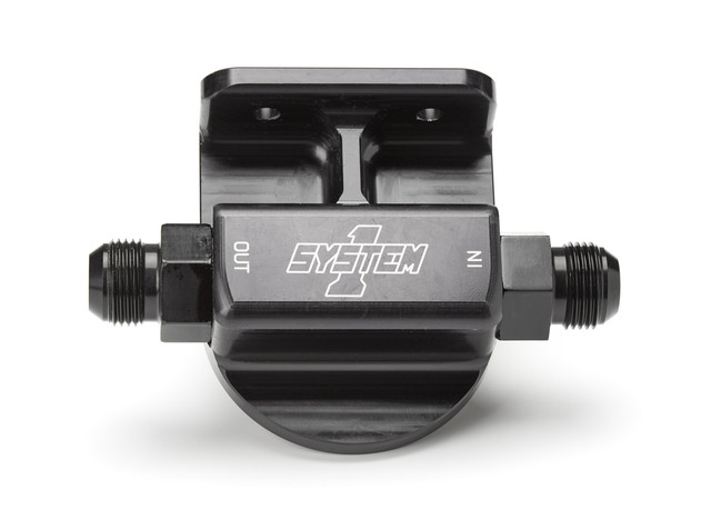 System One Billet Remote Oil Filter Mount 12An Rh Port 223-90008-12B System One Billet Remote Oil Filter Mount 12An Rh Port 223-90008-12B