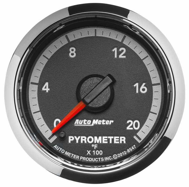Autometer 2-1/16 Pyrometer Gauge 2000 Deg. Dodge Diesel 8547