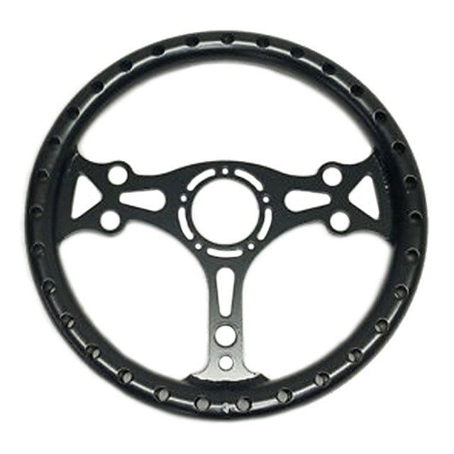 Chassis Engineering 13In Black Alum. Dished Steering Wheel C/E2741