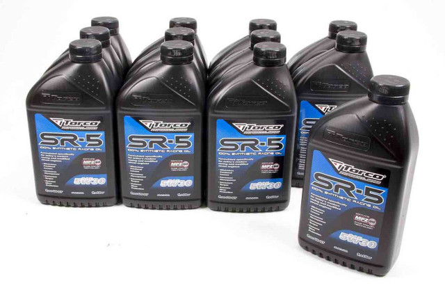 Torco Sr-5 Synthetic Oil 5W30 Case/12-1 Liter A150530C Torco Sr-5 Synthetic Oil 5W30 Case/12-1 Liter A150530C
