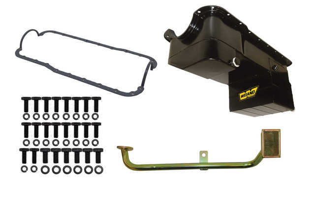 Weiand 7Qt Oil Pan Kit Rr Sump Sbf 302 79-93 Black 5040Wnd