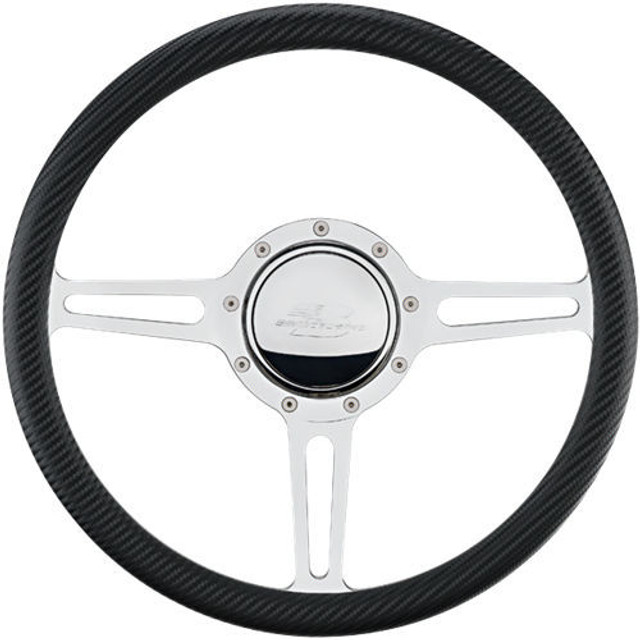 Billet Specialties Steering Wheel 1/2 Wrap 14In Split Spoke 30137