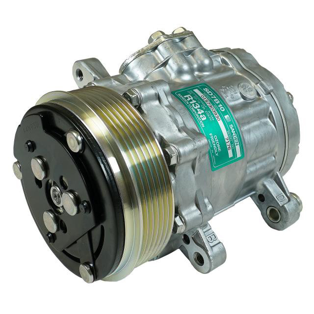 Vintage Air Sanden A/C Compressor 6 Groove Standard Finish 04670-Mta Vintage Air Sanden A/C Compressor 6 Groove Standard Finish 04670-Mta