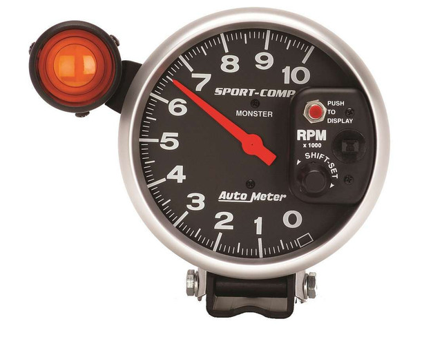 Autometer 5In Sport Comp Monster Tach W/Shift Light 3904