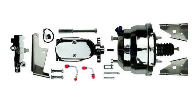 Right Stuff Detailing Power Brake Booster W/ Master Cylinder Chrome J81315672