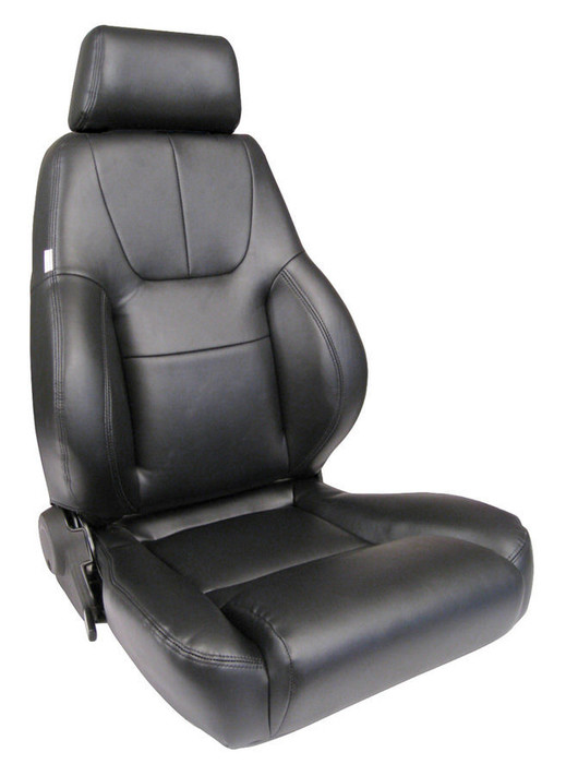 Scat Enterprises Elite Lumbar Seat - Rh - Black Vinyl 80-1200-51R