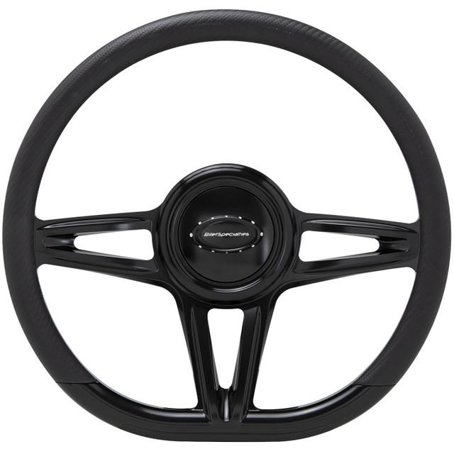 Billet Specialties Steering Wheel 14In D-Shape Victory Black Blk29441