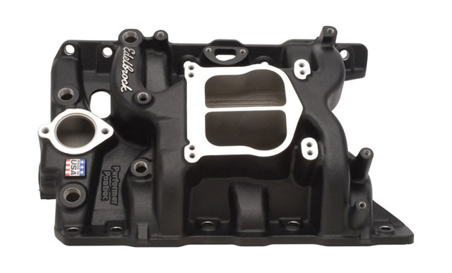 Edelbrock Pont. Performer Manifold - 326/455 Black 21563