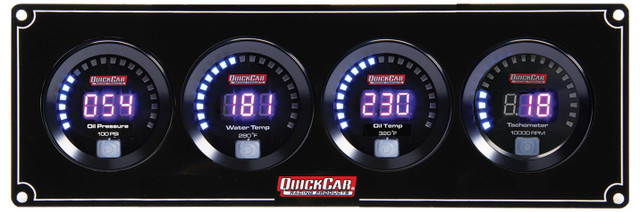 Quickcar Racing Products Digital 3-1 Gauge Panel Op/Wt/Ot W/Tach 67-3041 Quickcar Racing Products Digital 3-1 Gauge Panel Op/Wt/Ot W/Tach 67-3041