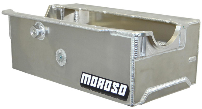 Moroso Sbc Sprint Car Alum. Oil Pan - Wet Sump 9.5Qts. 21330