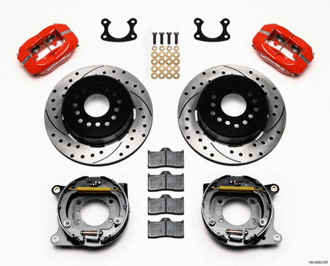 Wilwood P/S Park Brake Kit Small Ford 2.50In Offset 140-9282-Dr