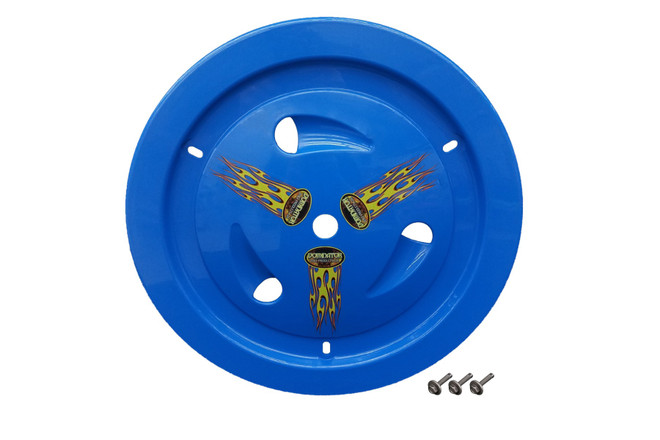Dominator Racing Products Wheel Cover Bolt-On Blue Real Style 1007-B-BL