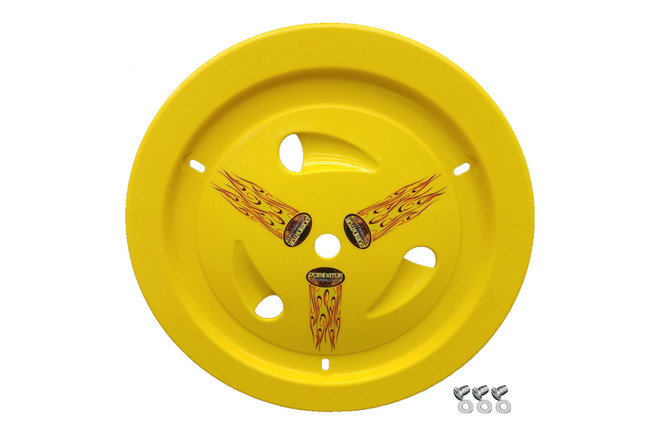 Dominator Racing Products Wheel Cover Dzus-On Yellow 1013-D-YE