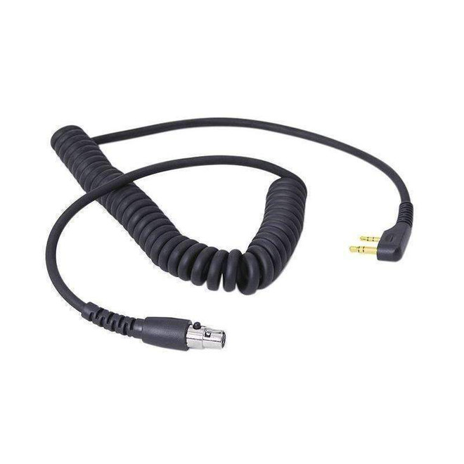 Rugged Radios Cord Coiled Headset to Radio ICOM 2 Pin CC-ICOM-RT