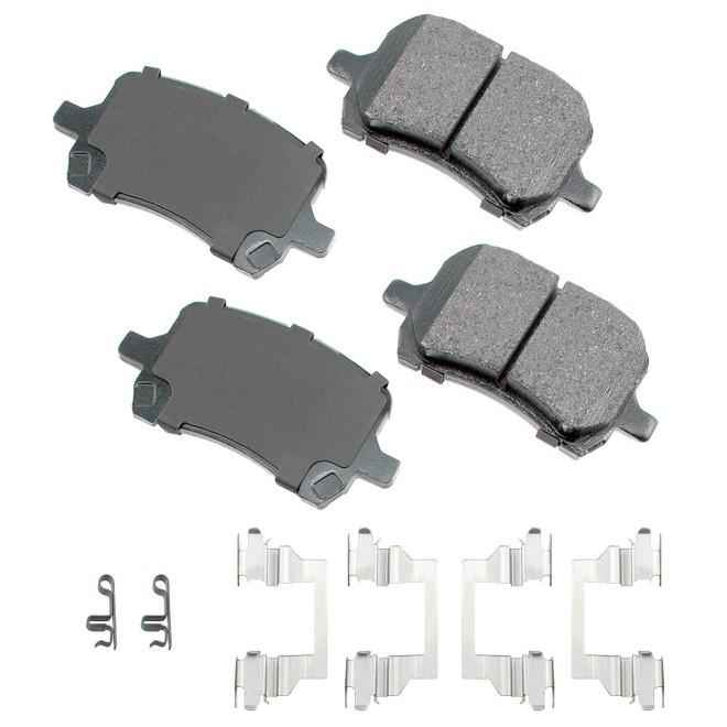 Akebono Brake Corporation ProACT Ultra-Premium Bra ke Pads - Front ACT1160 Akebono Brake Corporation ProACT Ultra-Premium Bra ke Pads - Front ACT1160