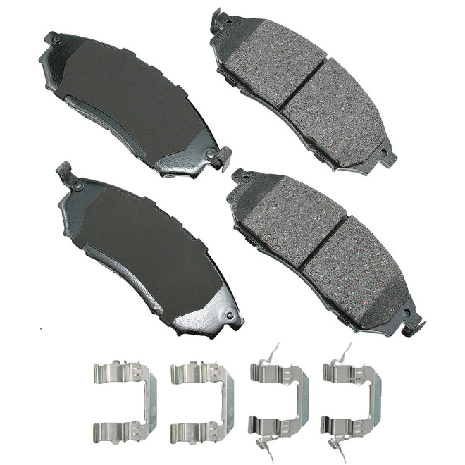 Akebono Brake Corporation ProACT Ultra-Premium Bra ke Pads - Front ACT888A Akebono Brake Corporation ProACT Ultra-Premium Bra ke Pads - Front ACT888A
